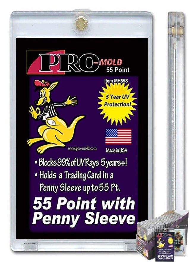 Pro-Mold Box(25) Pro-Mold 55pt. Magnetic One Touch Card Holders Holds Sleeved Card MH55S - Image 1